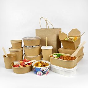 Kraft Paper Food Box Supplier - Custom Logo with PVC Window