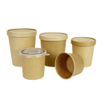 Kraft Paper Cup Factory - Custom Vented Lid Take-Away OEM