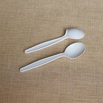Corn Starch Soup Spoon Factory - Custom Compostable White OEM