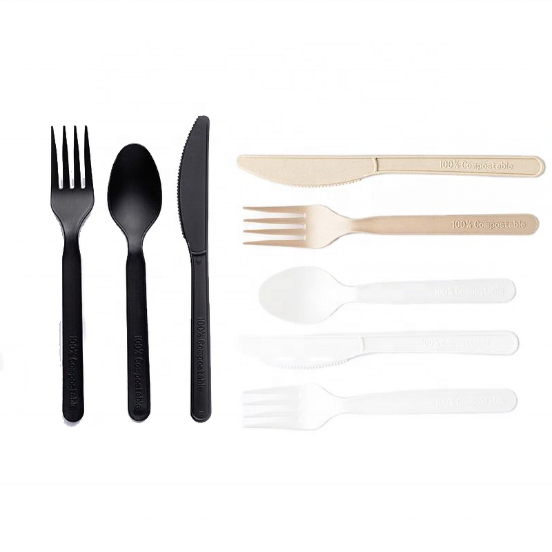 CPLA Cutlery Kit Supplier - Custom 6-8 Inch Catering OEM