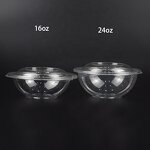 PLA Salad Bowl Factory - Custom Clear Compostable Round