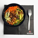 Bamboo Fiber Napkin Supplier - Custom Stripe Cocktail Serviette