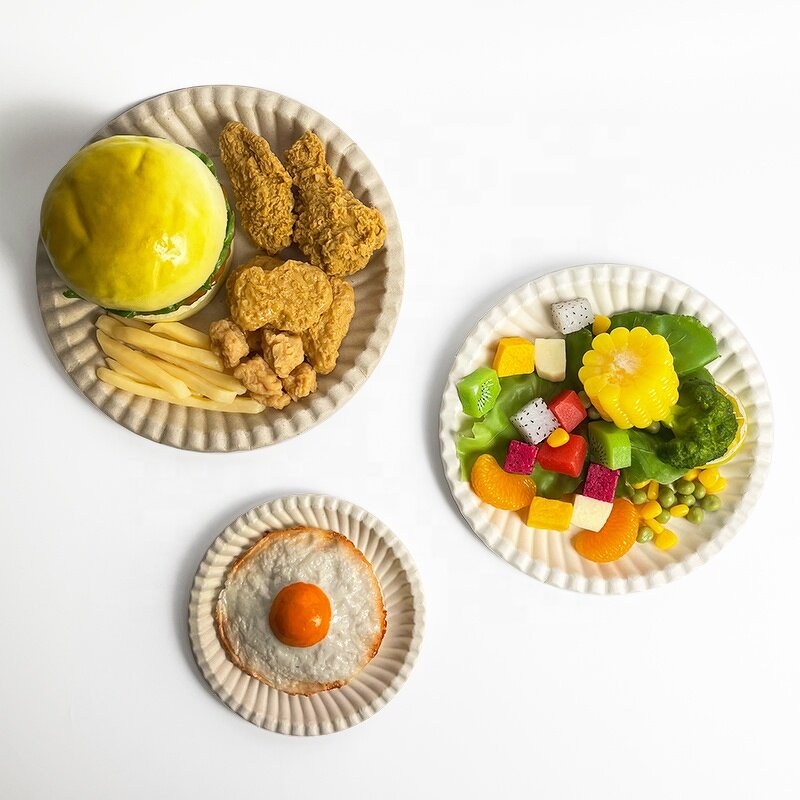 Sugarcane Pulp Plate Factory - Custom 5inch Microwavable OEM