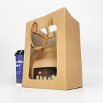 Kraft Paper Handle Bag Factory - Custom Size Color with Window