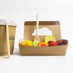 Kraft Paper Food Box Supplier - Custom Logo with PVC Window