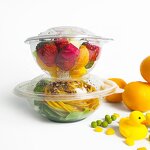 PLA Salad Bowl Factory - Custom Clear Compostable Round