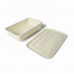 Corn Starch Food Container Factory - Custom Beige Color Takeaway