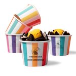 Ice Cream Paper Cup Factory - Custom Dessert Bowl with Lid OEM