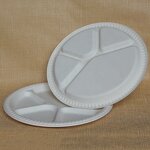 Cornstarch Dish Plate Factory - Custom 11 Inch 4 Compartment
