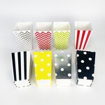 Popcorn Paper Box Supplier - Custom Red White Striped Bucket