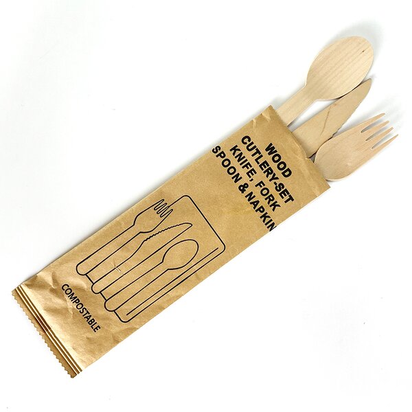 Wooden Forks Factory - Custom Individually Wrapped 50 Pcs