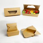 Kraft Paper Food Box Supplier - Custom Logo with PVC Window