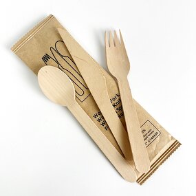 Wooden Cutlery Set Factory - Custom Individual Pack Eco