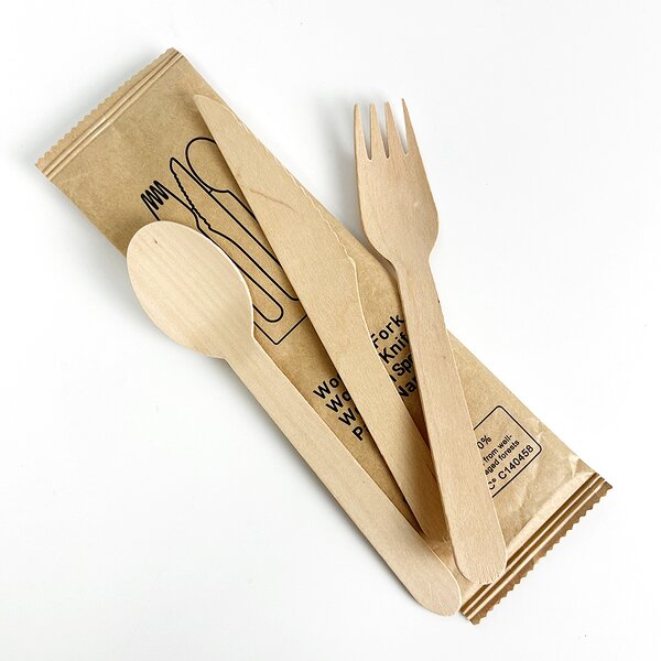 Wooden Cutlery Set Factory - Custom Individual Pack Eco