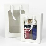 Kraft Paper Handle Bag Factory - Custom Size Color with Window