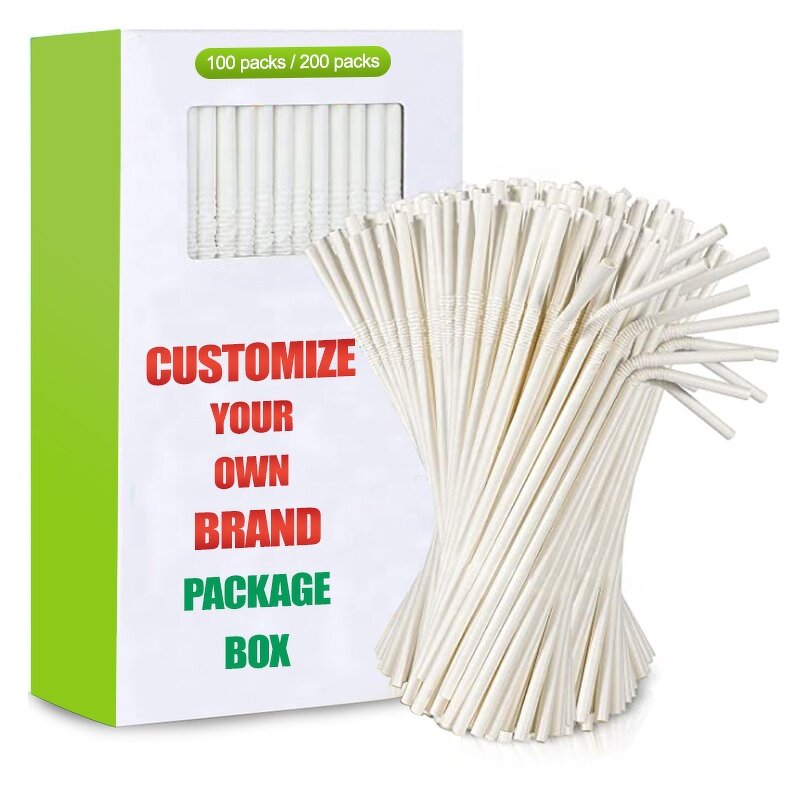 Bendable Paper Straw Supplier - Custom Color Printed OEM