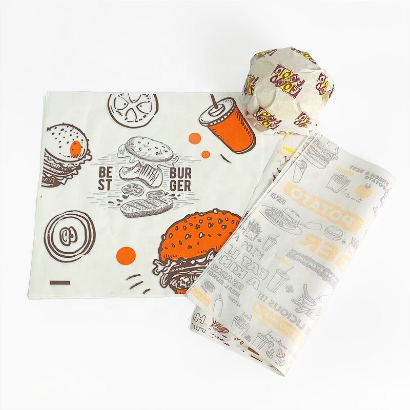 Hamburger Wrapping Paper Factory - Custom Food Grade Greaseproof