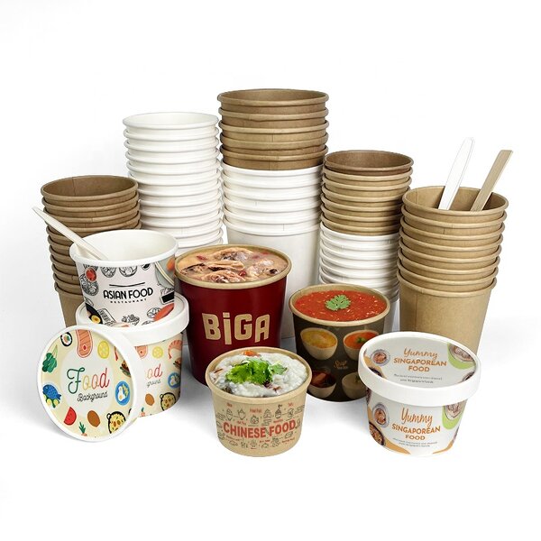 Hot Soup Paper Bowl Factory - Custom Double-layer Fast Food