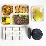 Sugarcane Tray Factory - Custom 4 Compartments with Lid OEM