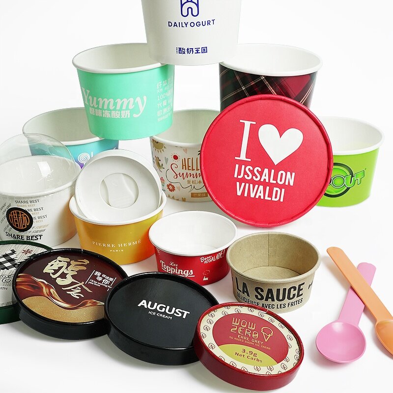 Ice Cream Cup Factory - Custom Logo Printing OEM/ODM