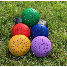 Hank Drum Manufacturer - OEM/ODM Small Size 6 Inch Dark Green Steel Tongue Drum