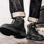 Leather Boots Manufacturer - OEM/ODM Custom British Style Waterproof Lace Up Boots