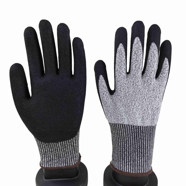 Cut Resistant Gloves Manufacturer - OEM/ODM Custom ANSI A5 Sandy Nitrile Gloves