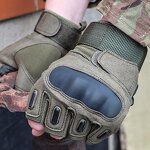 Tactical Gloves Manufacturer - OEM/ODM Custom Polyester Half Finger Mountaineering Gloves