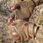 Tactical Gloves Manufacturer - OEM/ODM Custom Sheepskin Half Finger Shooting Gloves