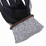 Cut Resistant Gloves Manufacturer - OEM/ODM Custom ANSI A5 Sandy Nitrile Gloves