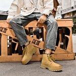 Martin Boots Manufacturer - OEM/ODM Custom Classic Big Yellow High Top Boots