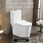 One-Piece WC Manufacturer - OEM/ODM Custom Ceramic Siphonic Dual-Flush Toilet