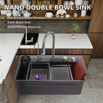 Kitchen Sink Manufacturer - OEM/ODM Custom 304 Stainless Steel Double Bowl Sink