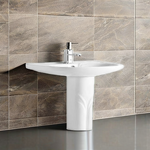 Pedestal Sink Manufacturer - OEM/ODM Custom Single-Hole Oval Lavabo Wash Basin