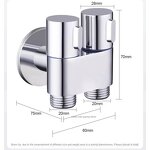 Angle Valve Manufacturer - OEM/ODM Custom Brass Double-Control Valve Faucet