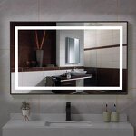 Bathroom Mirror Manufacturer - OEM/ODM Custom Square Smart Touch LED Mirror