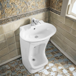 Muslim Wudu Basin Manufacturer - OEM/ODM Custom Ceramic Pedestal Foot Wash Sink