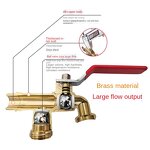 Garden Faucet Manufacturer - OEM/ODM Custom All-Copper Double Open Outdoor Faucet