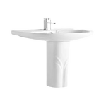 Pedestal Sink Manufacturer - OEM/ODM Custom Single-Hole Oval Lavabo Wash Basin