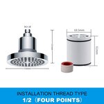 Shower Head Manufacturer - OEM/ODM Custom 6-Inch Top Spray Pressurized Head