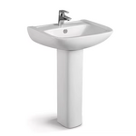 Pedestal Sink Manufacturer - OEM/ODM Custom Single-Hole Oval Lavabo Wash Basin