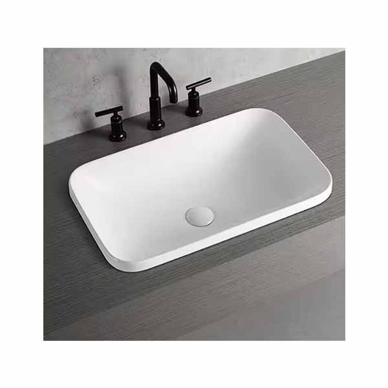 Ceramic Basin Manufacturer - OEM/ODM Custom Rectangular Hotel Grade Wash Sink
