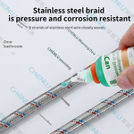 Toilet Water Heater Hose Manufacturer - OEM/ODM Custom Stainless Steel Braided Pipe