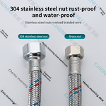 Toilet Water Heater Hose Manufacturer - OEM/ODM Custom Stainless Steel Braided Pipe