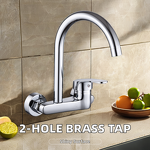 Kitchen Faucet Manufacturer - OEM/ODM Custom Wall Mounted 2-Hole Single Handle Faucet