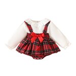 Baby Romper Factory - Custom Christmas Plaid Dress OEM