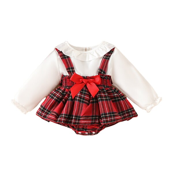 Baby Romper Factory - Custom Christmas Plaid Dress OEM