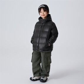 Boys Down Jacket Supplier - Custom Three-Proof Hooded OEM