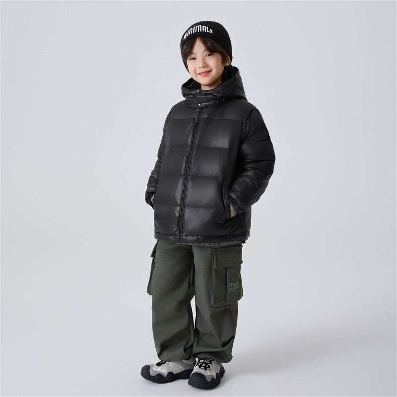 Boys Down Jacket Supplier - Custom Three-Proof Hooded OEM