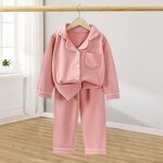 Girls Pajamas Supplier - Custom Velvet Two-Piece Set